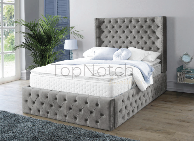 Elysia bed with ottoman storage