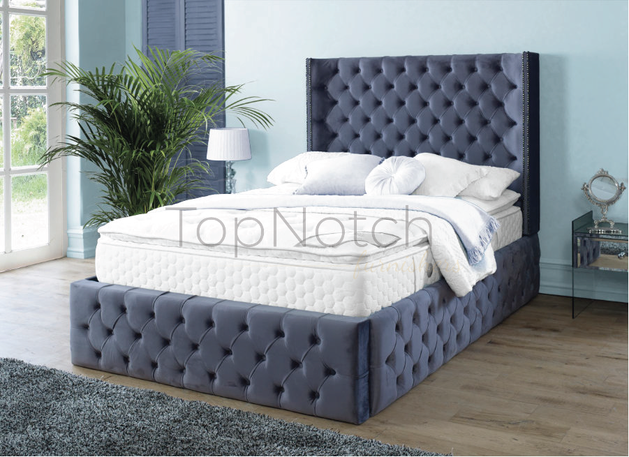 Elysia Wingback Bed