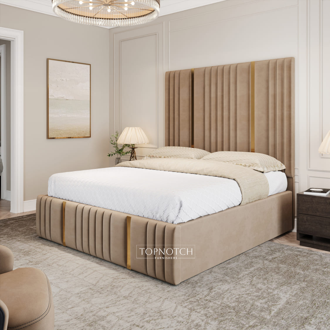 NeoDream Bed With Gold Trims