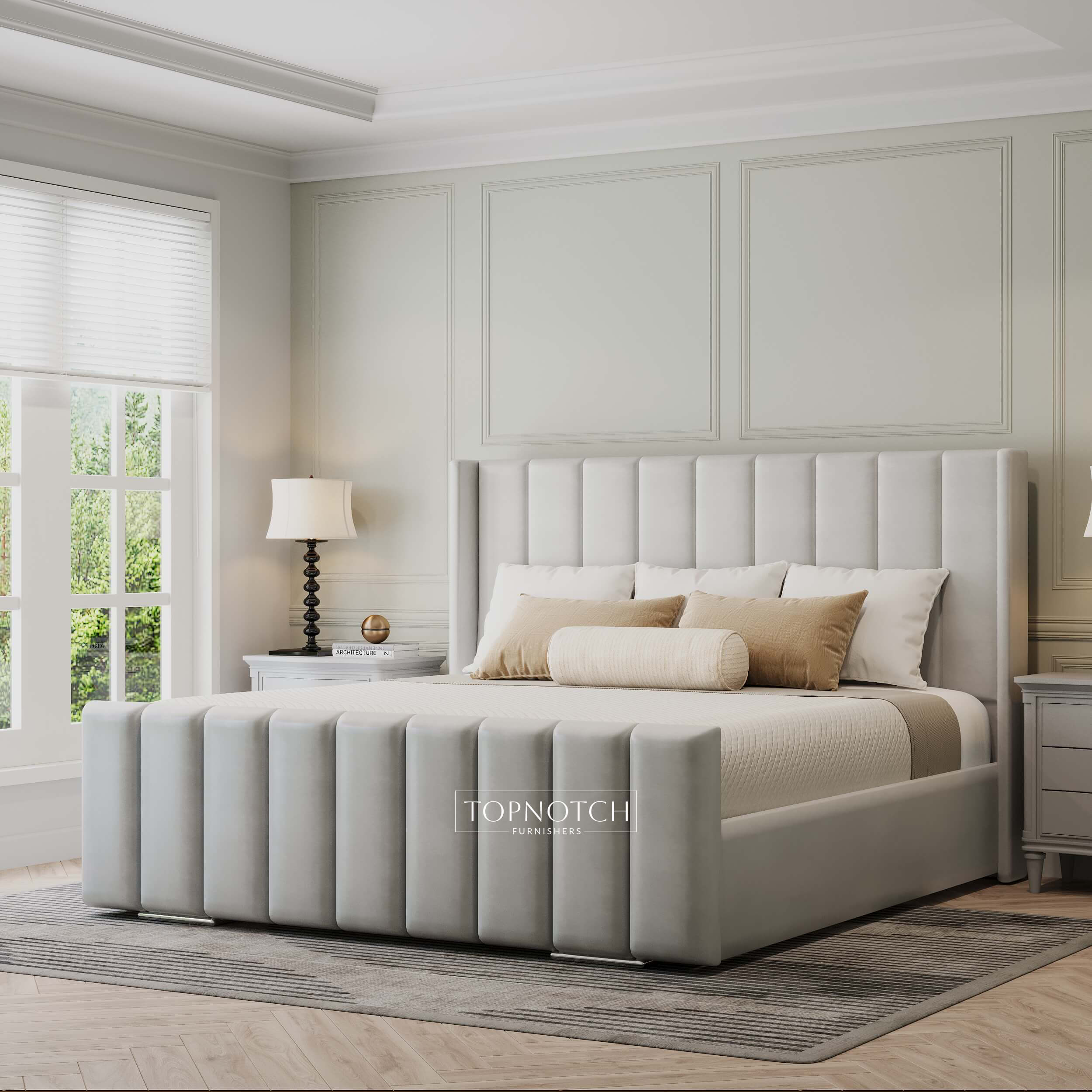 Vienna Wingback Bed