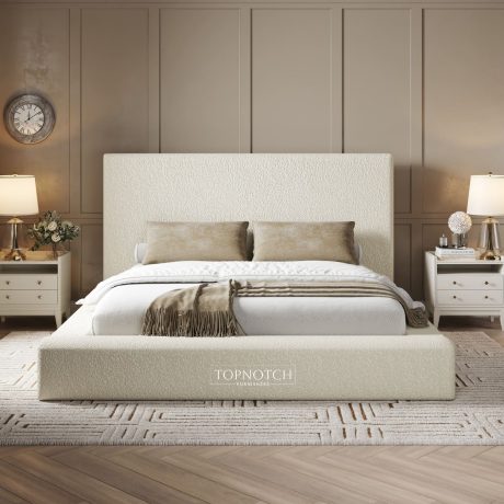 Plain Ambassador Bed in Teddy / Boucle - Image 2