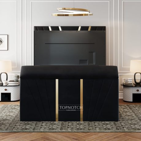 StellarNest TV Bed With Gold Trim - Image 2